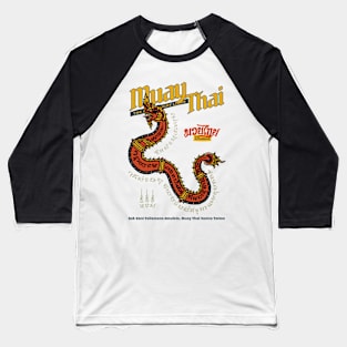 Vintage Muay Thai Sak Yant Serpent Baseball T-Shirt